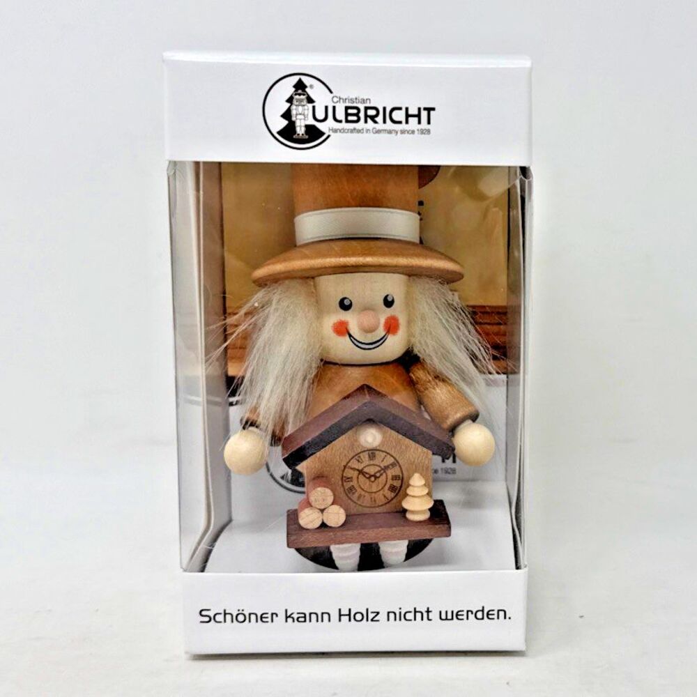 Christian Ulbricht Tramp Ornament Forester Natural Wood Handmade Germany 13-0714